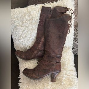Elegant Brown Knee-High Women's Boots